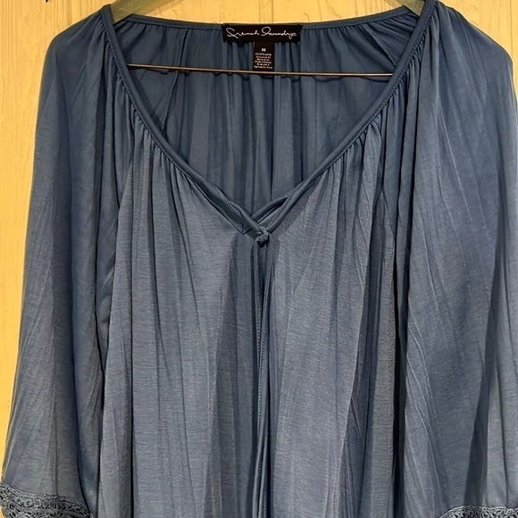 French LAUNDRY PEASANT BLOUSE size m - Picture 5 of 8